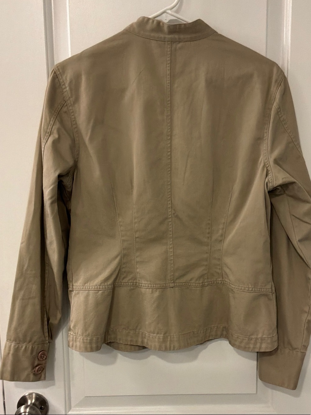Van Huesen Women's Khaki Button-Front Utility Jacket - Picture 3 of 5